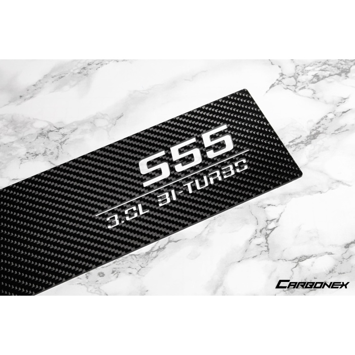 Carbonex F8X (S55) Carbon Charge Cooler Cover - Engraved
