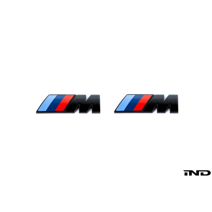 BMW M Fender Emblem Set - Gloss Black