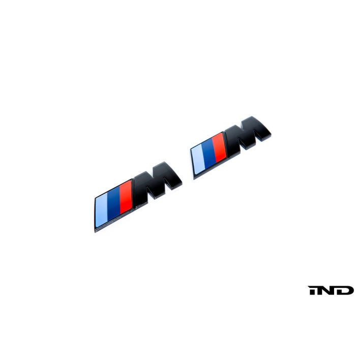 BMW M Fender Emblem Set - Gloss Black
