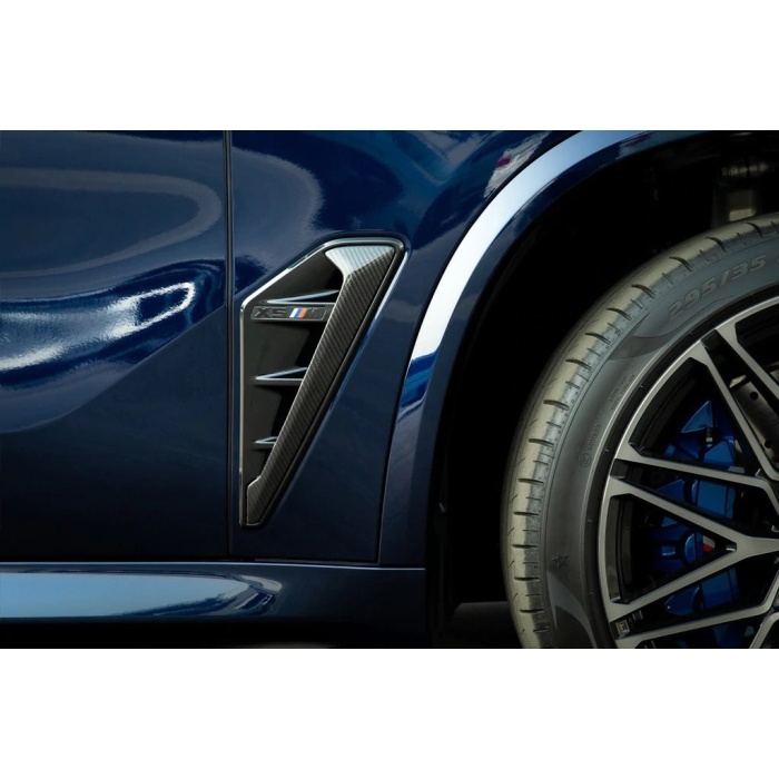 IND F95 Pre-LCI X5M  Carbon Side Grille Set