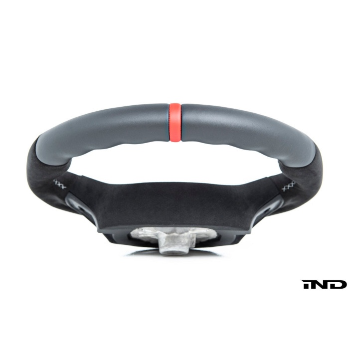 BMW M Performance G-Chassis Steering Wheel - Red Stripe + Silver Grey Stitching