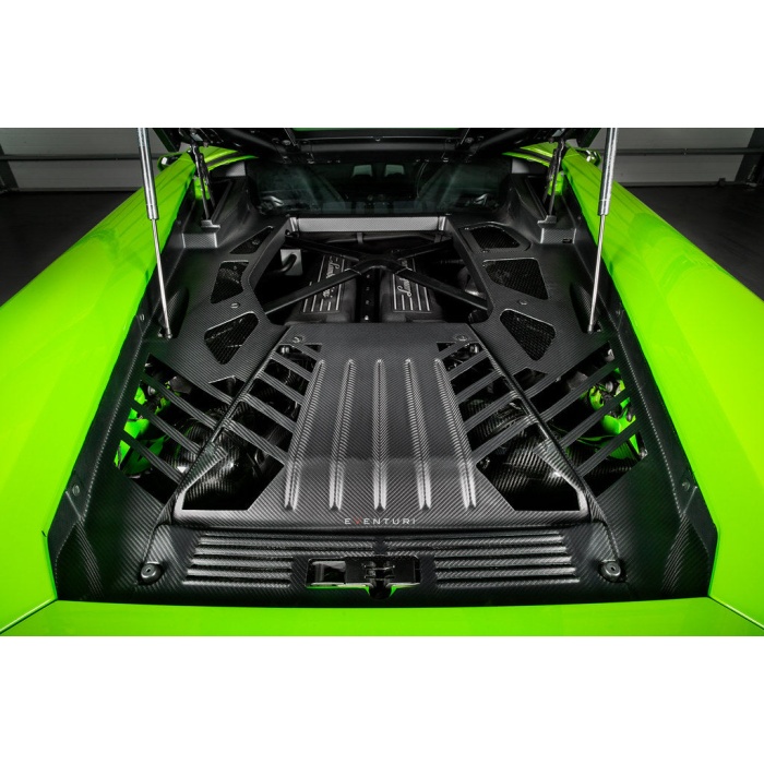 Eventuri Lamborghini Huracan Black Carbon Engine Cover Set