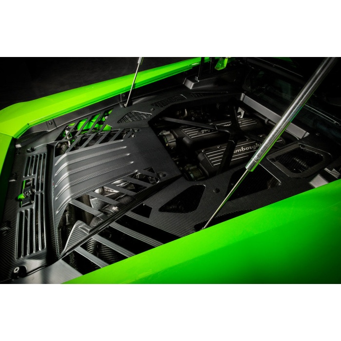 Eventuri Lamborghini Huracan Black Carbon Engine Cover Set