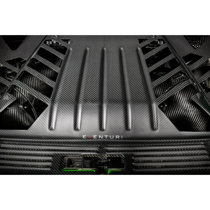 Eventuri Lamborghini Huracan Black Carbon Engine Cover Set