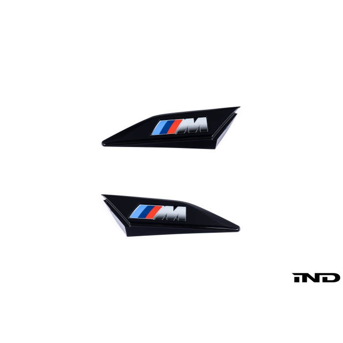BMW G07 X7 M Fender Emblem Set - Gloss Black
