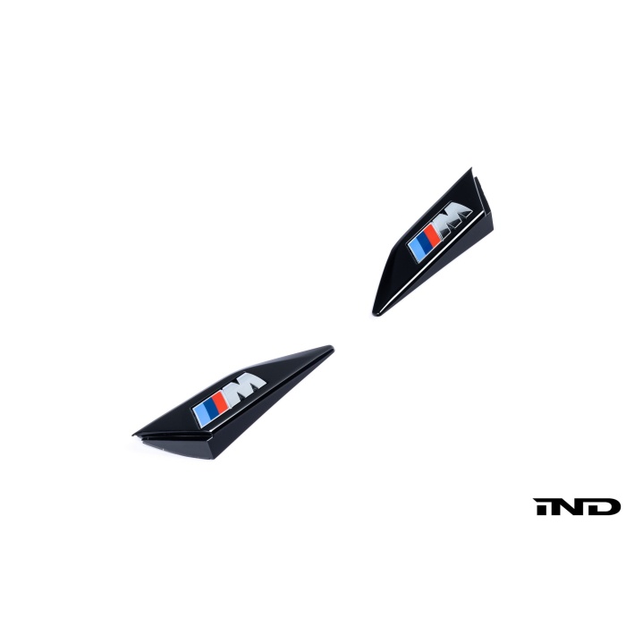 BMW G07 X7 M Fender Emblem Set - Gloss Black