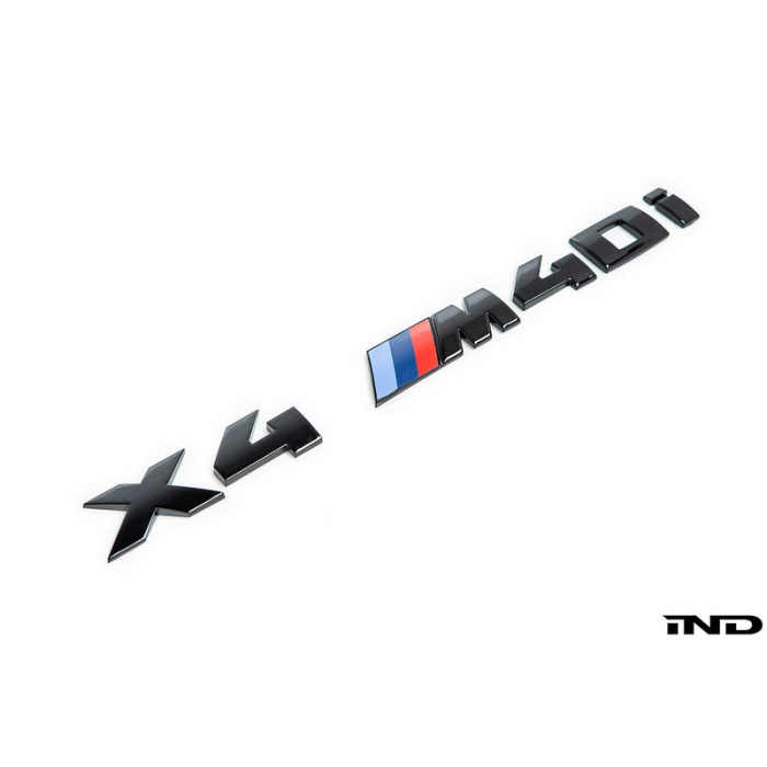 BMW G02 X4 M40i Trunk Emblem - Gloss Black