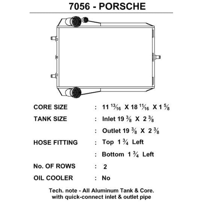 CSF 996 997 Turbo / GT All Aluminum High Performance Radiator - Left Side