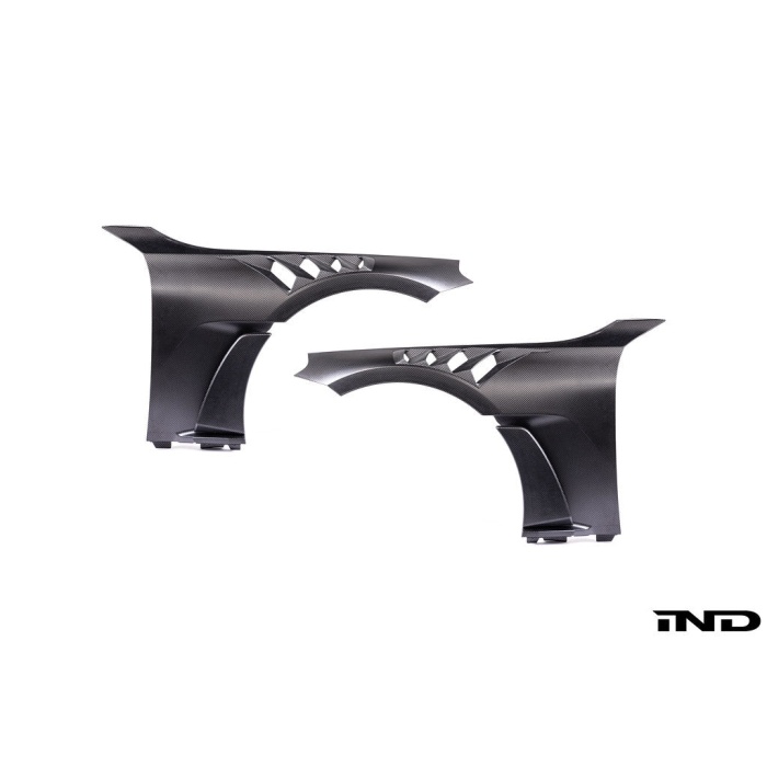 Alpha-N G87 M2 Carbon Vented Front Fender Set - V4 with Blades
