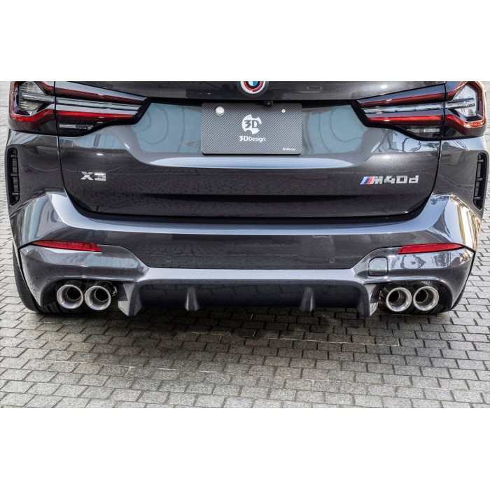 3D Design G01 X3 LCI M40i Carbon Rear Diffuser