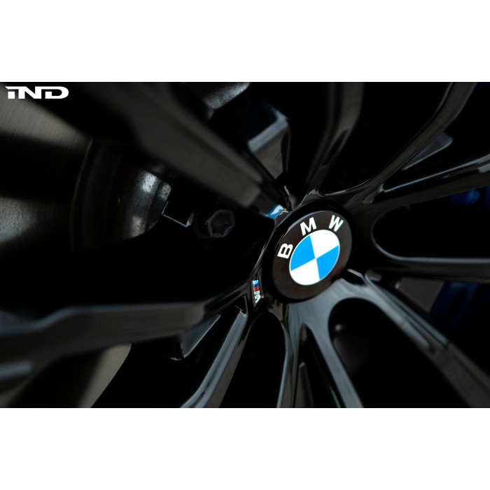 IND Gloss Black Floating Wheel Center Cap Set - 56mm