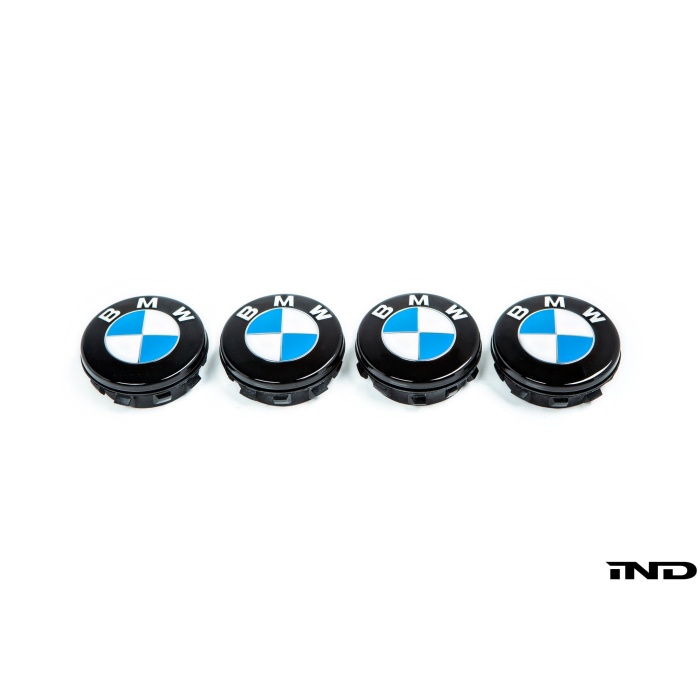 IND Gloss Black Floating Wheel Center Cap Set - 68mm