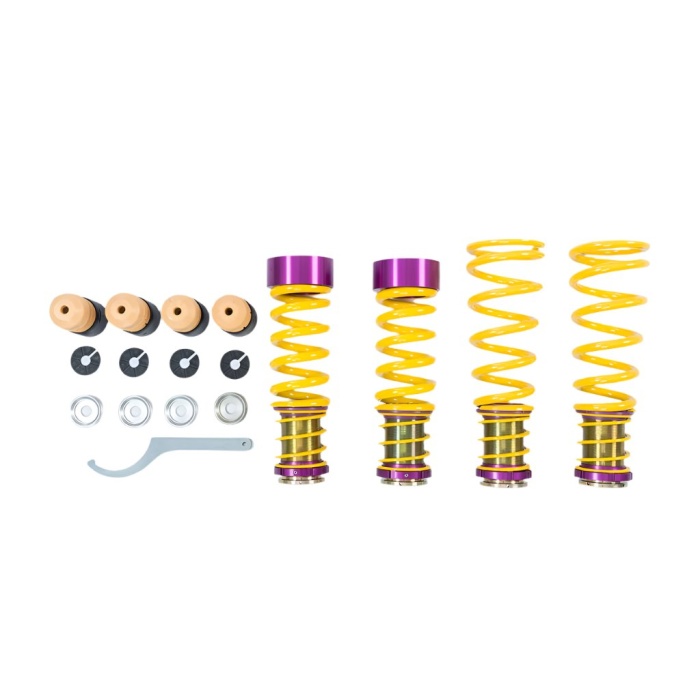 KW Suspensions C8 Corvette Height Adjustable Spring Kit - with Magnetic Ride; with Noselift