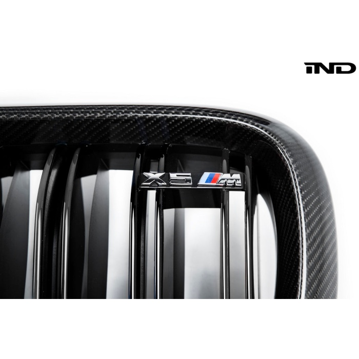 IND F85 X5M Carbon Front Grille Set