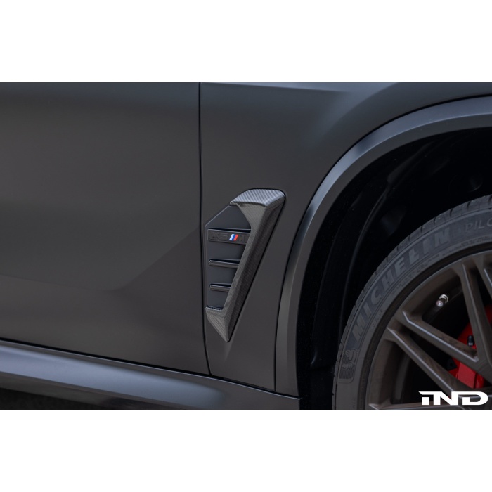 BMW M Performance F95 X5M LCI Carbon Side Grille Trim Set