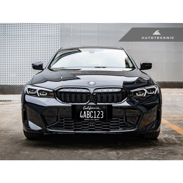AutoTecknic G20 3-Series LCI Dual-Slat Front Grille - Gloss Black