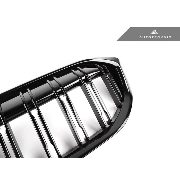 AutoTecknic G20 3-Series LCI Dual-Slat Front Grille - Gloss Black