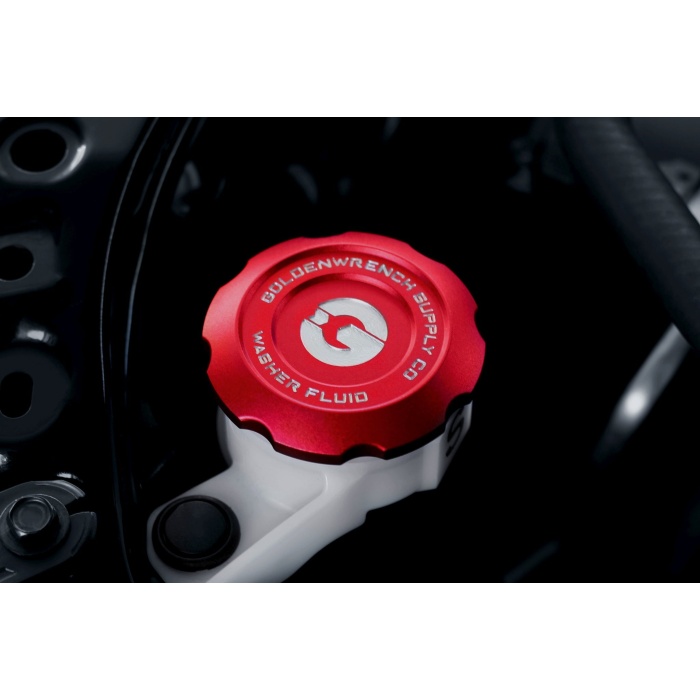 Goldenwrench Blackline Performance Toyota GR Corolla Washer Fluid Cap - Edition Red