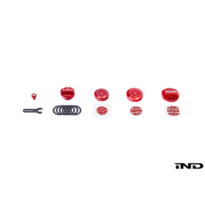 Goldenwrench Blackline Performance GR Corolla / Yaris (G16E-GTS) Cap Set - Edition Red