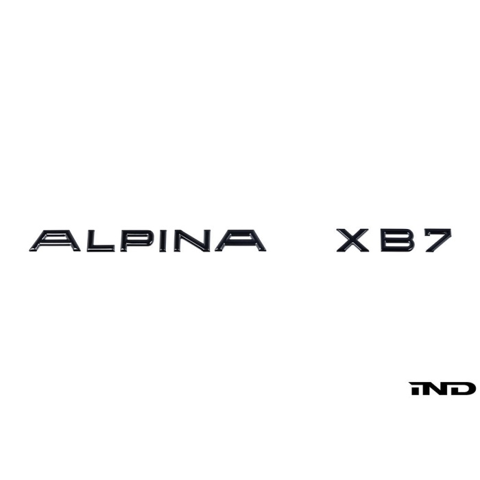 IND G07 Alpina XB7 Painted Trunk Emblem