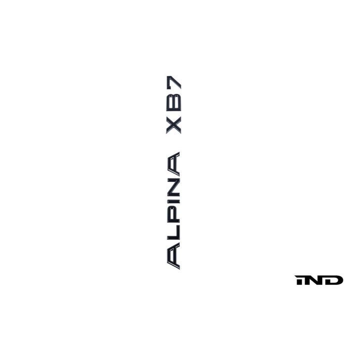IND G07 Alpina XB7 Painted Trunk Emblem