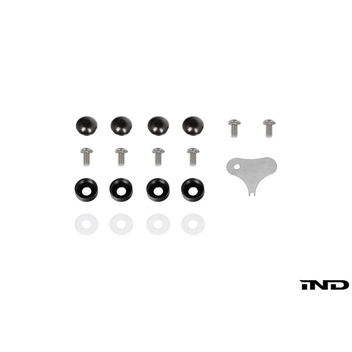 Camisasca Stainless License Plate Security Screw Cap Kit