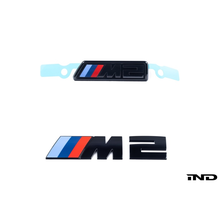 IND G87 M2 Gloss Black Painted Front Grille and Trunk Emblem Package