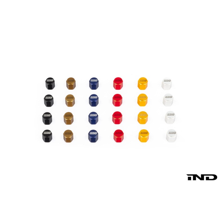 BBS Metal Valve Stem Cap Set