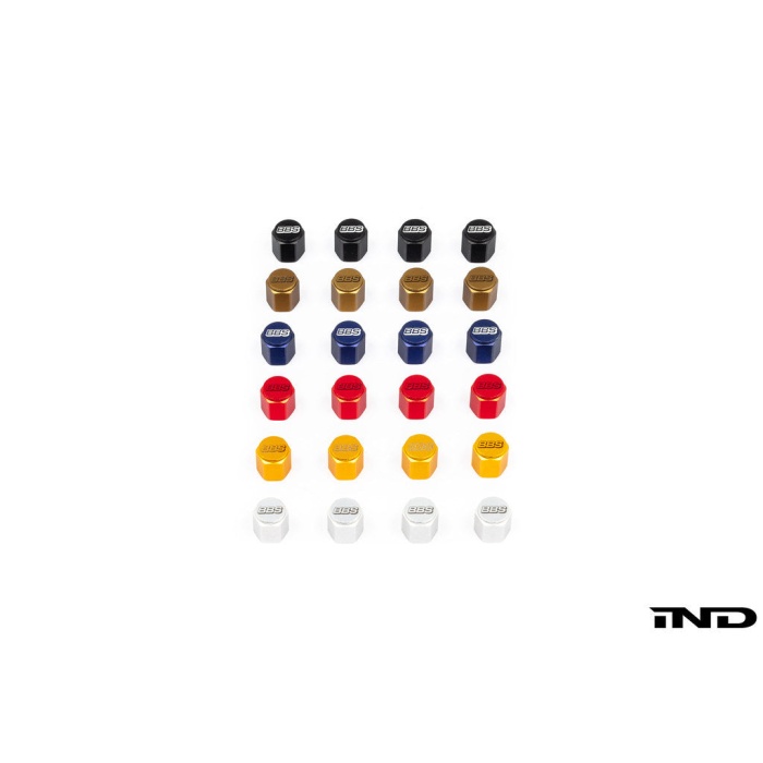 BBS Metal Valve Stem Cap Set