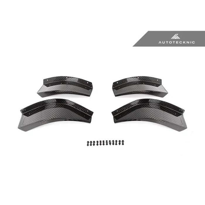 AutoTecknic G8X M3 / M4 Dry Carbon GT4 Bumper Canard Set