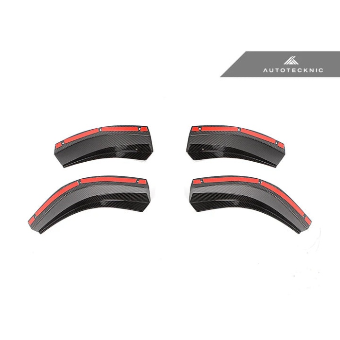 AutoTecknic G8X M3 / M4 Dry Carbon GT4 Bumper Canard Set