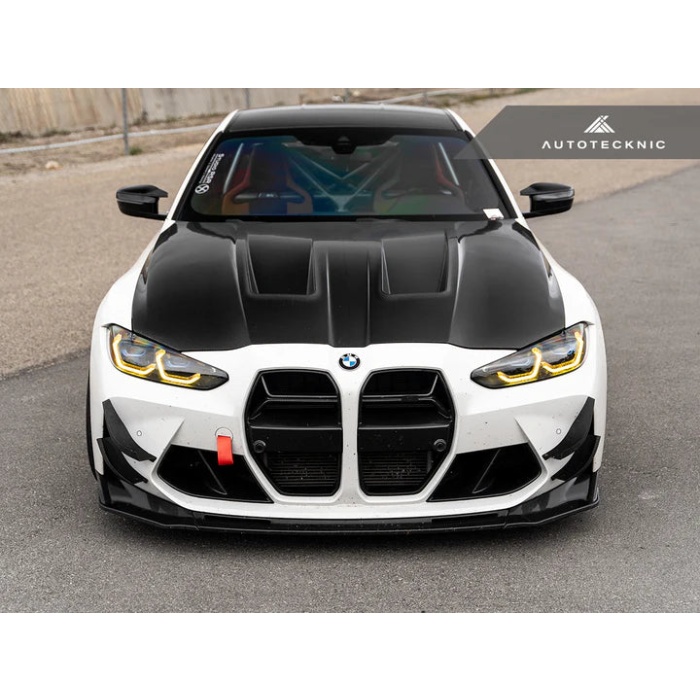 AutoTecknic G8X M3 / M4 Dry Carbon GT4 Bumper Canard Set