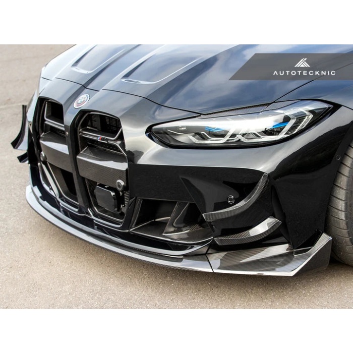 AutoTecknic G8X M3 / M4 Dry Carbon GT4 Bumper Canard Set