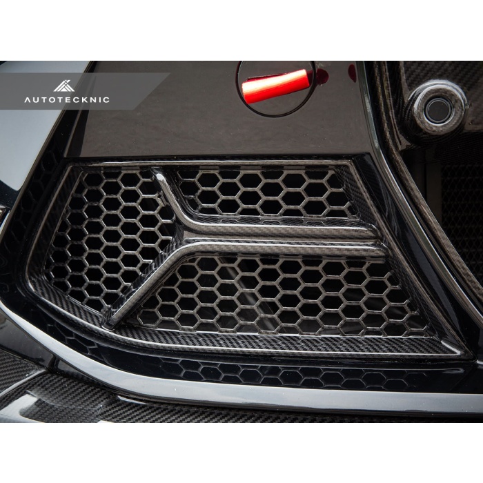 AutoTecknic G8X M3 / M4 Dry Carbon Corsa Front Bumper Lower Vent Set