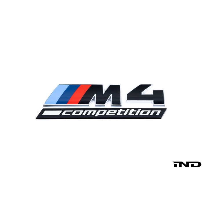 BMW G82 M4 LCI Competition Black Trunk Emblem