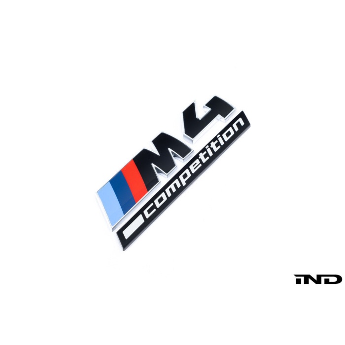 BMW G82 M4 LCI Competition Black Trunk Emblem