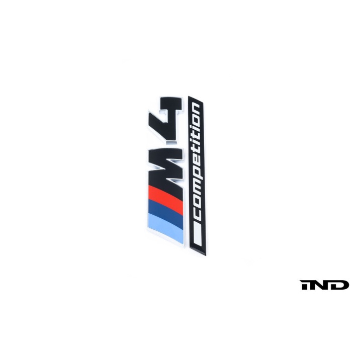 BMW G82 M4 LCI Competition Black Trunk Emblem