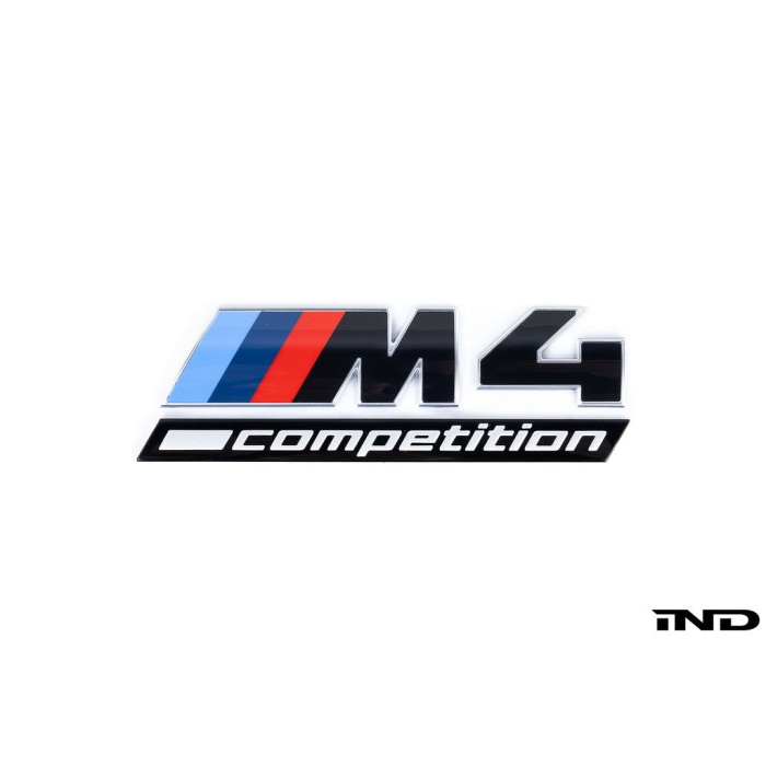 BMW G82 M4 LCI Competition Black Trunk Emblem