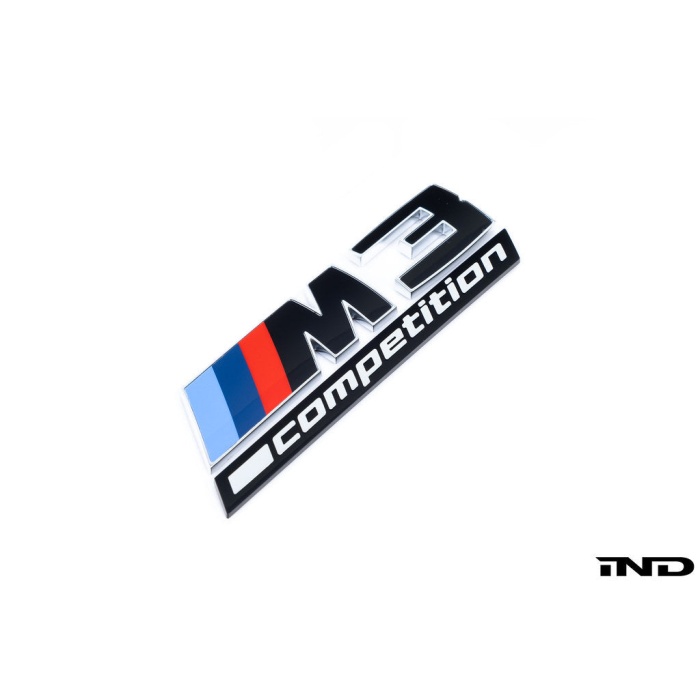 BMW G80 M3 LCI Competition Black Trunk Emblem