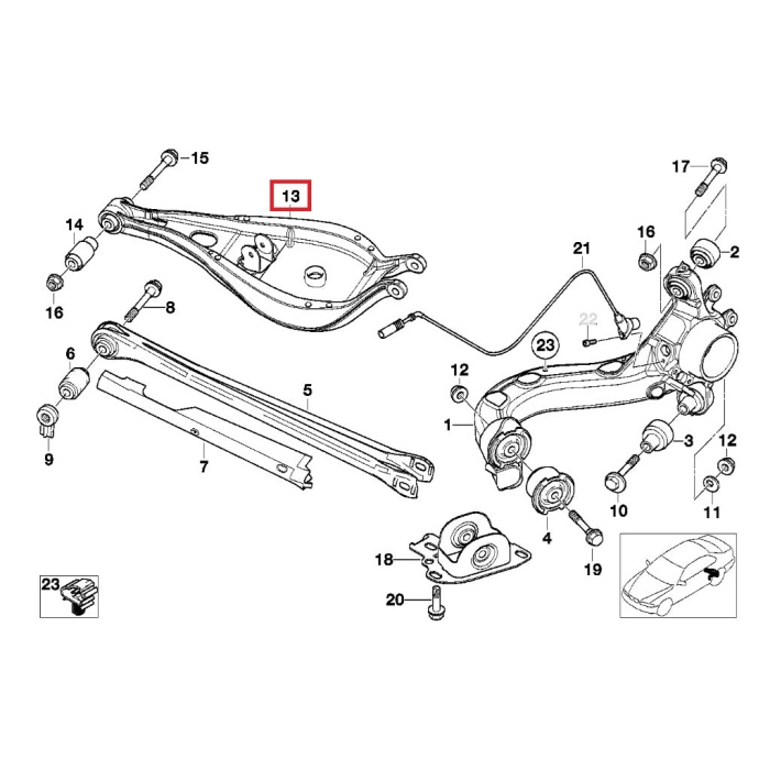 Fall-Line Motorsports E46 / E36 Rear Coil Over Upper Control Arm Set