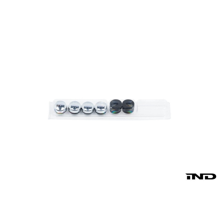 BMW License Plate Frame Finishing Cap Set - Stainless