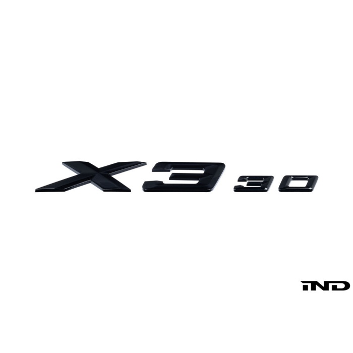 IND G45 X3 30 Painted Trunk Emblem - Gloss Black