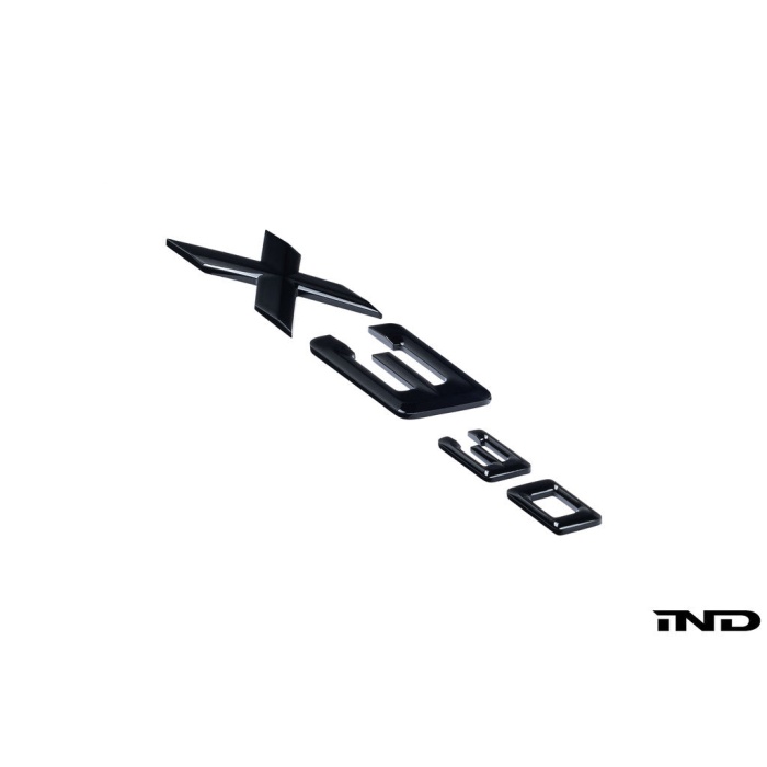 IND G45 X3 30 Painted Trunk Emblem - Gloss Black