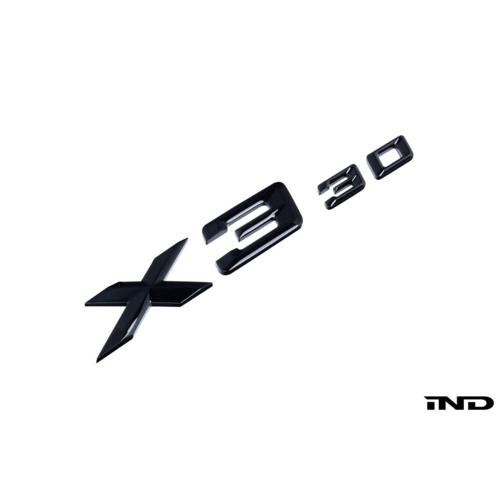 IND G45 X3 30 Painted Trunk Emblem - Gloss Black