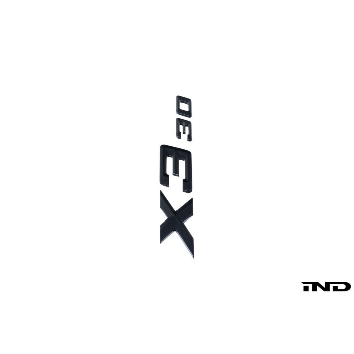 IND G45 X3 30 Painted Trunk Emblem - Gloss Black