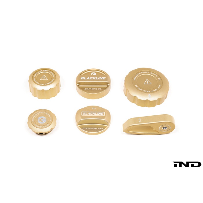 Goldenwrench Blackline Performance BMW M Car (S55) CCB Gold Cap Complete Set