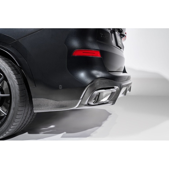 3D Design G05 X5 LCI Carbon Rear Diffuser Set
