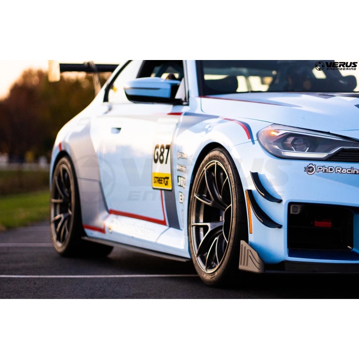 Verus Engineering G87 M2 Carbon Front Splitter Endplate Set