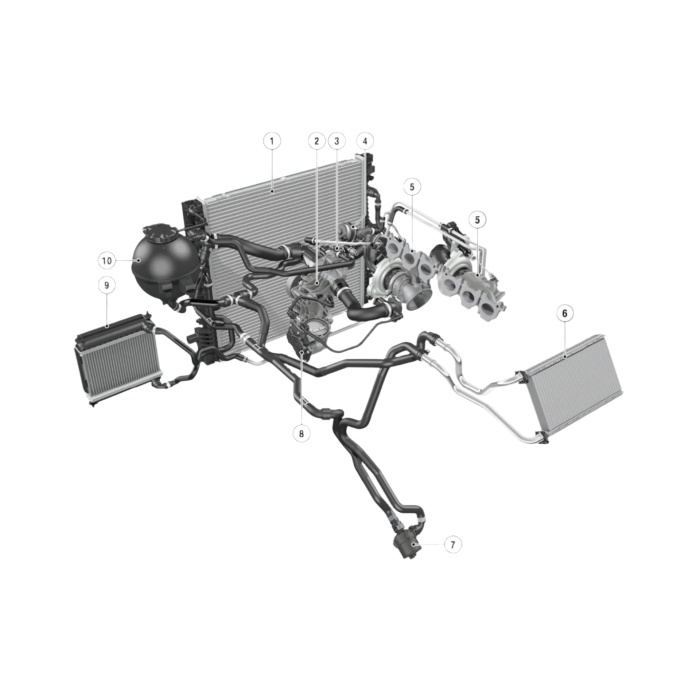 CSF G8X M2 / M3 / M4 (S58) High Performance Auxiliary Radiator