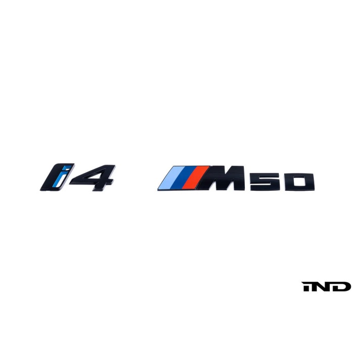 BMW G26 i4 M50 Trunk Emblem - Gloss Black